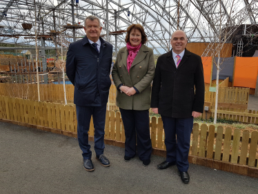 PIC CAP (L-R): William McNamara, Angela Burns AM, Paul Davies AM